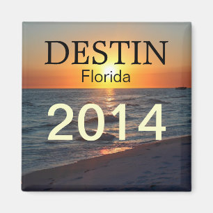 Den Destin Florida solnedgången över bukt - Magnet