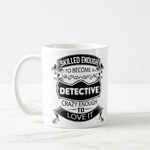 Den detektiv- muggen, den detektiv- kaffemuggen kaffemugg