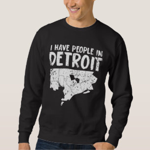 Den Detroit gåvan roliga Michigan är hem- Lång Ärmad Tröja
