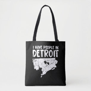 Den Detroit gåvan roliga Michigan är hem- Tygkasse