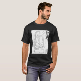 Den Dietz monarken fodrar teckningföretagsskjortan T-shirt