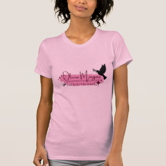 Den digitala duven Namnteckning estetisk tese T Shirt