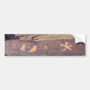 Den din klockan kliver amerikanpetroglyphen bildekal