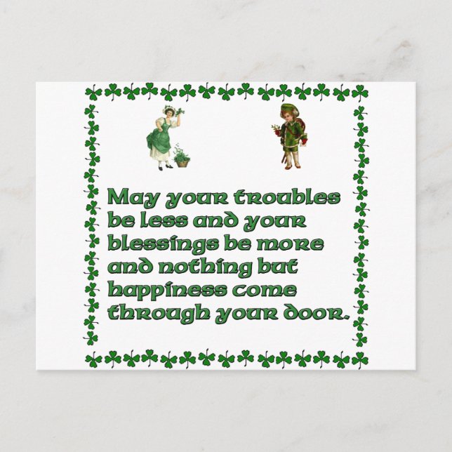 Den din maj besvärar är mindre vykort (Framsida)