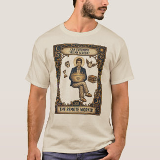 Den Distansarbetande Tarotkort T-Shirt | Roligt Ar