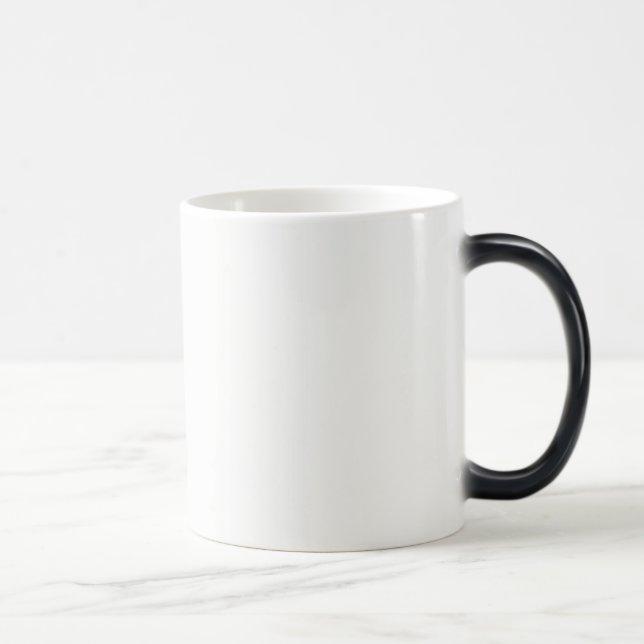 Den diy mallen tillfogar färg för textfotoändring magisk mugg (Höger)
