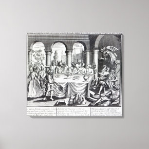 Den djävulska maskeraden canvastryck