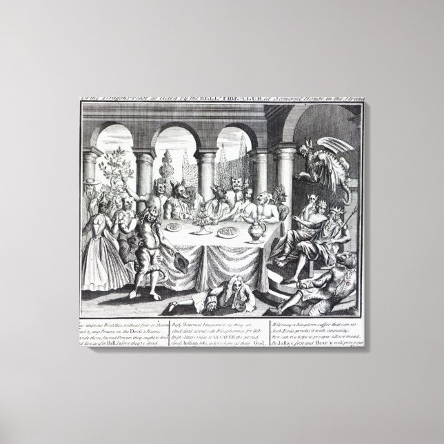 Den djävulska maskeraden canvastryck (Framsida)