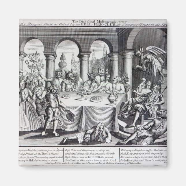 Den djävulska maskeraden magnet (Framsidan)