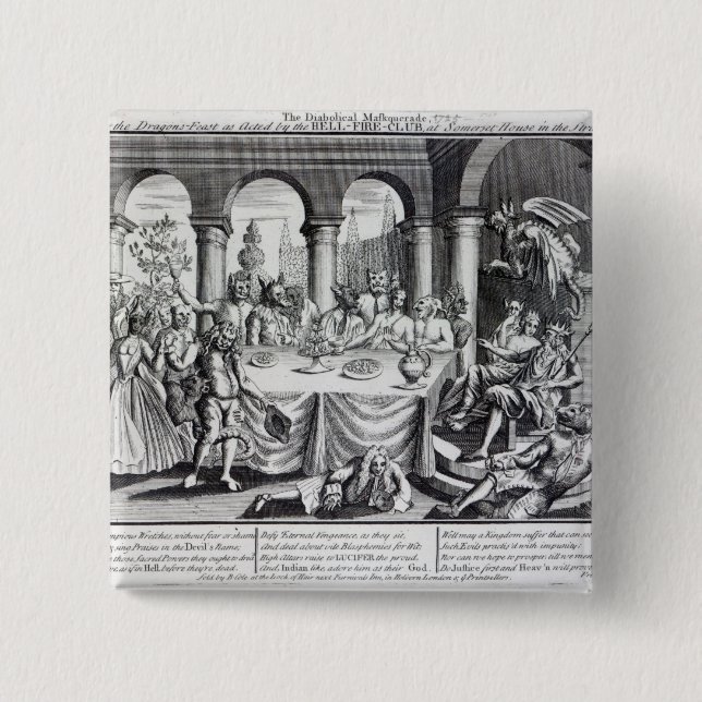 Den djävulska maskqueraden knapp (Framsida)