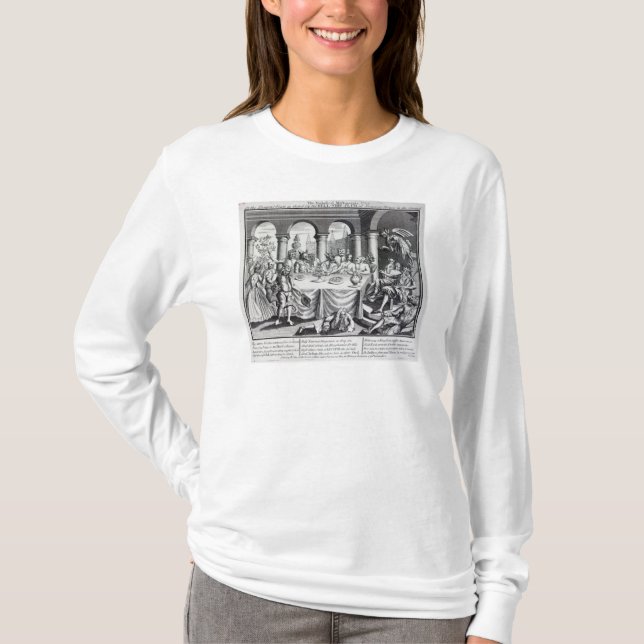Den djävulska maskqueraden tee shirt (Framsida)