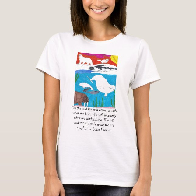 Den djupfryst arktisken tee shirt (Framsida)