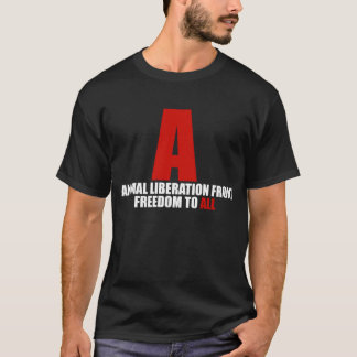 Den djura befrielsen beklär skjortan (svarten) tee shirt