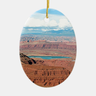 Den döda hästen pekar delstatsparken, Utah, USA Julgransprydnad Keramik