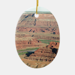 Den döda hästen pekar delstatsparken, Utah, USA Julgransprydnad Keramik