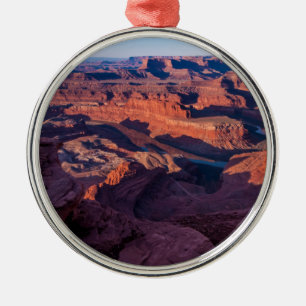 Den döda hästen pekar soluppgången - Moab, Utah Julgransprydnad Metall