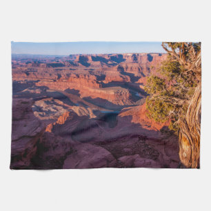 Den döda hästen pekar soluppgången - Moab, Utah Kökshandduk
