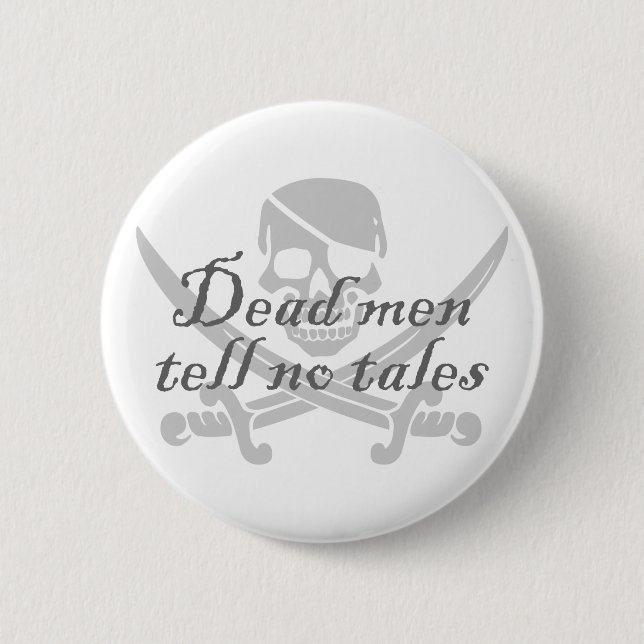 Den döda manar berättar inga sagor knapp (Framsida)