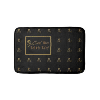 Den döda manar berättar inga sagor med skallen badrumsmatta