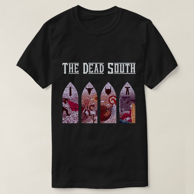 Den döda syd-banden metall sten bästa album logoty t shirt (Design framsida)
