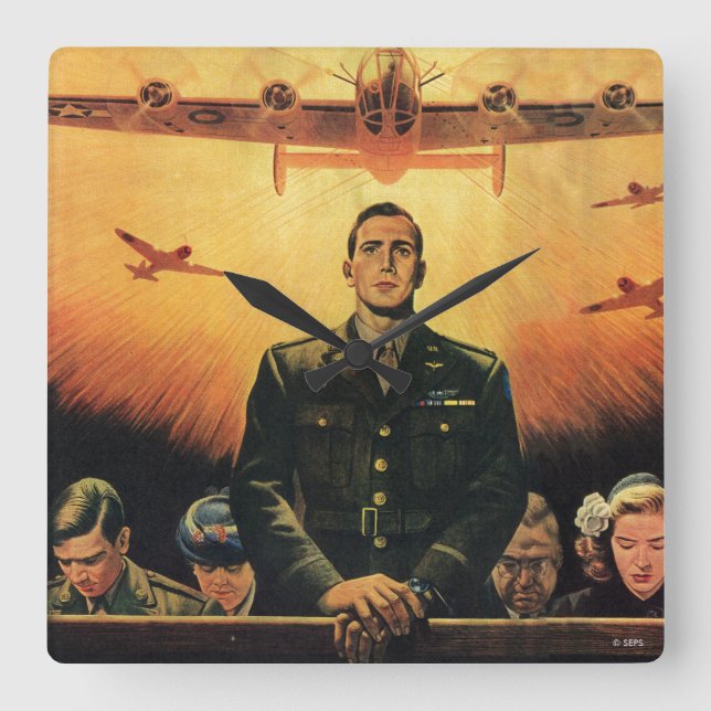 Den dödliga Harpy Fyrkantig Klocka (Framsida)