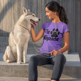 Den Dogmama Hund Husdjur Tassavtryck Rolig T Shirt