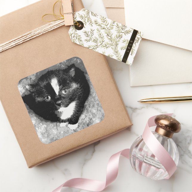 Den dolda observatören fyrkantigt klistermärke (Gifting)