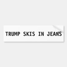 Den Donald Trump bildekalet - skidar i jeans