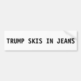 Den Donald Trump bildekalet - skidar i jeans Bildekal