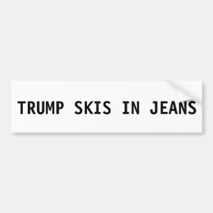 Den Donald Trump bildekalet - skidar i jeans Bildekal