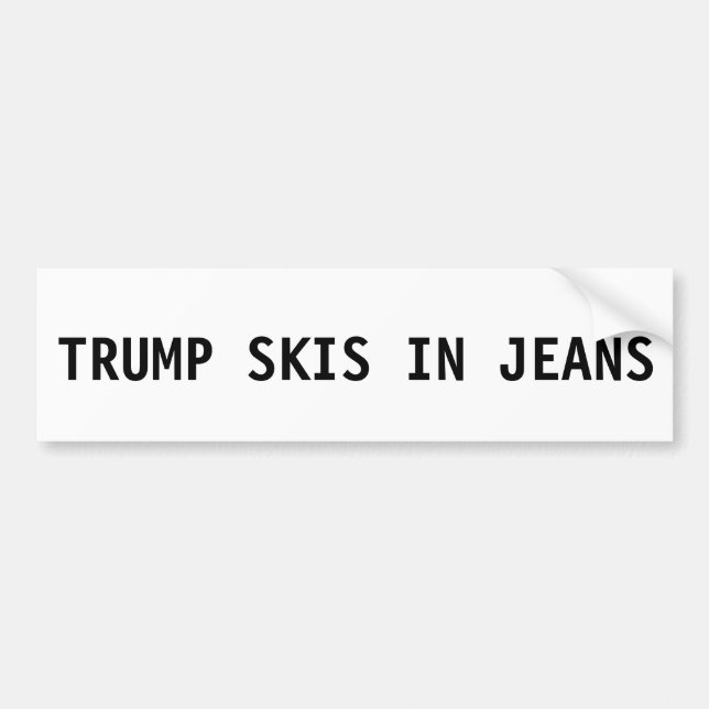 Den Donald Trump bildekalet - skidar i jeans Bildekal (Framsidan)