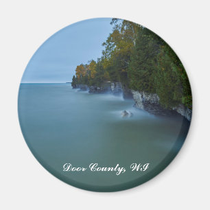 Den Door County grottan pekar klippor Magnet