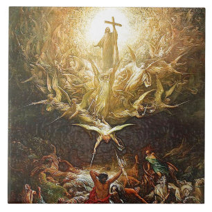 Den Dore triumfen av kristendomen över Paganism Kakelplatta