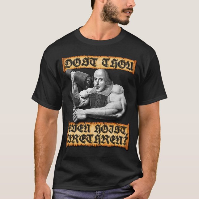 Den Dost thouen hissar även, Brethren? Svart T Shirt (Framsida)