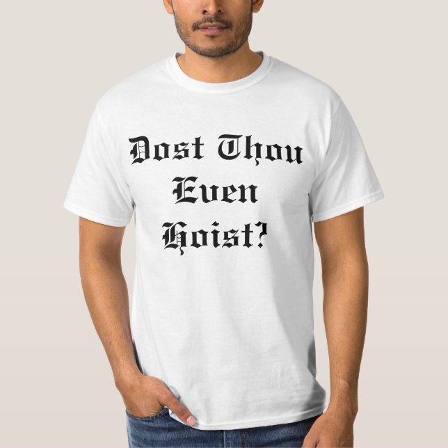 Den Dost thouen hissar även T Shirt (Framsida)