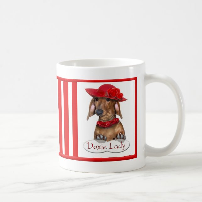 Den Doxie dammuggen Kaffemugg (Höger)
