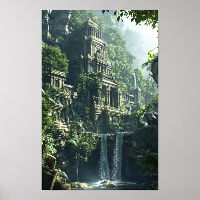 Den dramatiska Abstrakten Cityscape Poster - Ultra (Framsidan)
