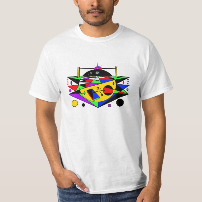 Den driftiga apparaten = färgade 1 tee (Framsida)
