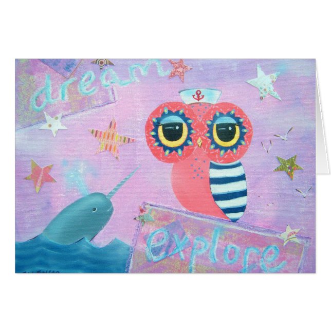 Den dröm- utforskaren hälsningskort (Framsidan Horizontal)
