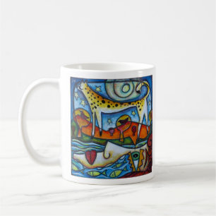 Den drömma floden kaffemugg