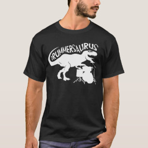 Den Drummersaurus Rex T skjortan för trummar och Shirt