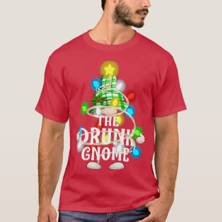 Den Drunk Gnome-julmatchningen - familjeraster T Shirt