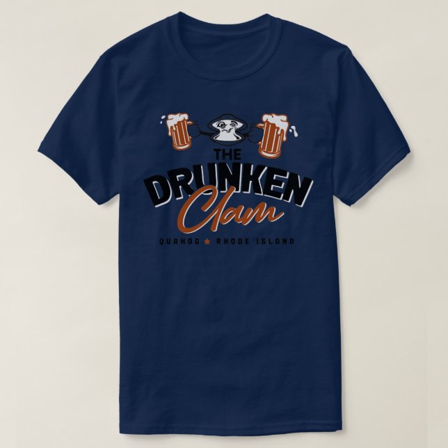 Den Drunken Clam T Shirt (Design framsida)