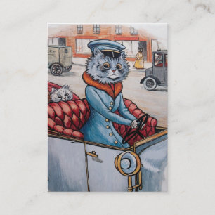 Den dubbelsidiga kattchauffören - visitkort