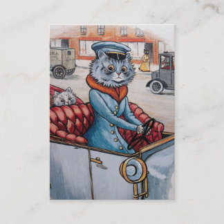 Den dubbelsidiga kattchauffören - visitkort
