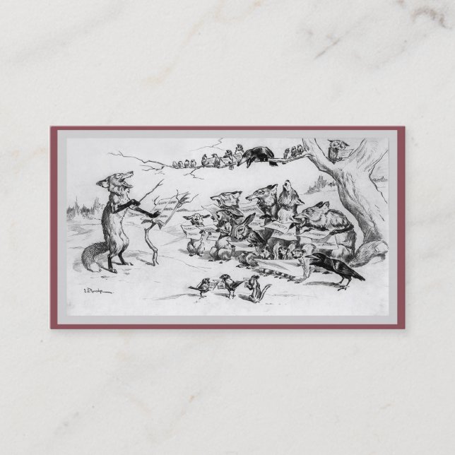 Den dubbelsidiga kören - visitkort (Framsida)