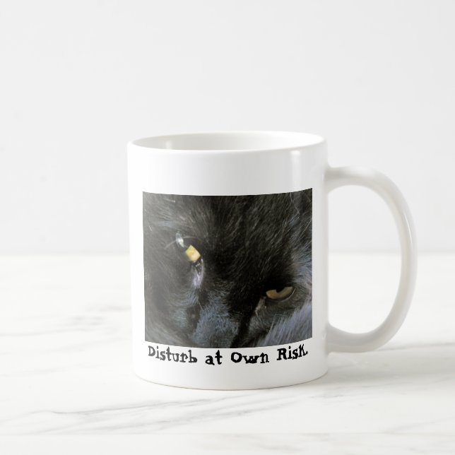 Den dubbelsidiga onda katten kaffemugg (Höger)