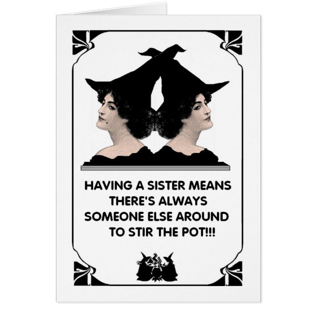 Den dubbla besvära hälsningskort (Framsidan)