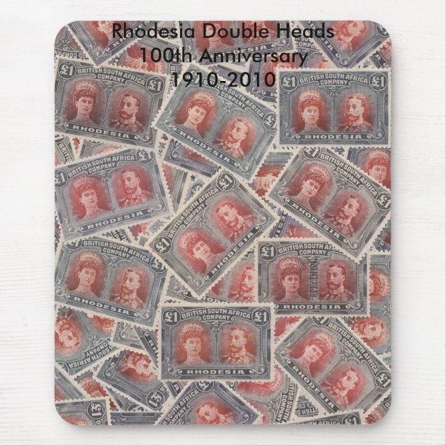 Den dubbla Head musen £1 vadderar Musmatta (Framsidan)