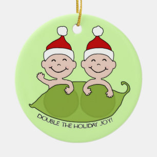 DEN DUBBLA HELGDAGGLÄDJEN! JULGRANSPRYDNAD KERAMIK